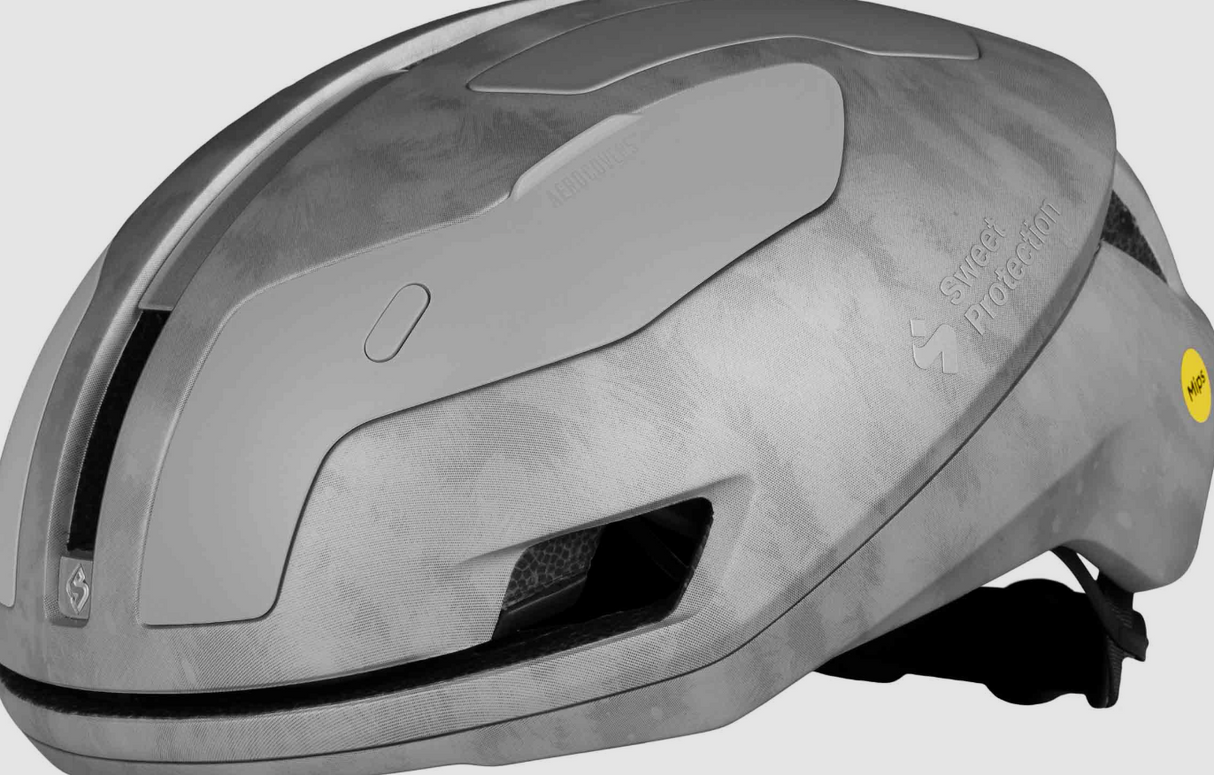 Sweet Protection Cycling Helmet - Falconer Aero 2Vi Mips -Silver Smoke M/L