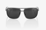 100% Sunglasses - Konnor Aviator - Soft Tact Dark Haze - Smoke Lens