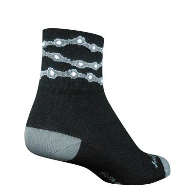 SockGuy Chains Cycling Socks Size L/XL Made in USA Sporting Goods > Cycling > Cycling Clothing > Socks Full Catalog Sock Guy