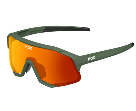 KOO Demo Cycling Sunglasses Green Matte w/ Orange Zeiss Lens Sporting Goods > Cycling > Sunglasses & Goggles Full Catalog KOO