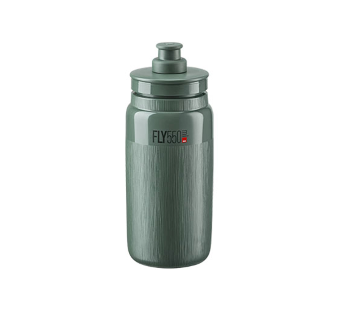Elite SRL Fly Tex Bicycle Water Bottle - 550ml, Dark Green