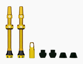 Muc-Off Gold Tubeless Presta Valves 60mm Integrated Valve Core Removal Tool Valve Stem Full Catalog Muc-Off
