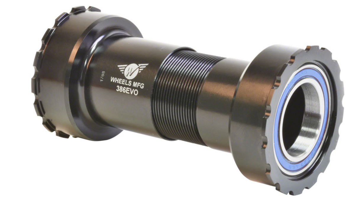 Wheels Manufacturing 386EVO Bottom Bracket - ABEC-3 Bearings, 24mm (Shimano)
