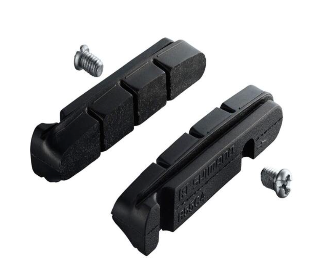 Shimano R55C4 Cartridge Type Brake Shoes and Fixing Bolts 2 Pair