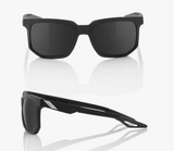 100% Sunglasses - Centric - Matte Black - Smoke Lens