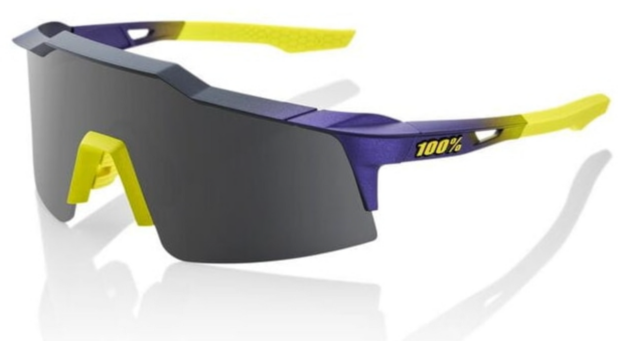 100% Speedcraft SL Sunglasses Matte Metallic Digital Brights - Smoke Lens