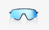 100% Sunglasses - Slendale - Matte Black HiPER® Blue Multilayer Mirror Lens