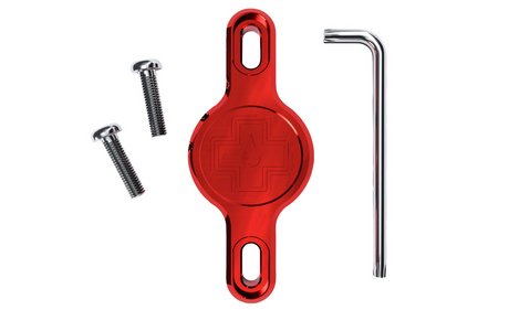 Muc-Off Secure Air Tag Holder 2.0 - Red Bicycle Security Sporting Goods > Cycling > Bicycle Accessories > Locks & Security Full Catalog Muc-Off