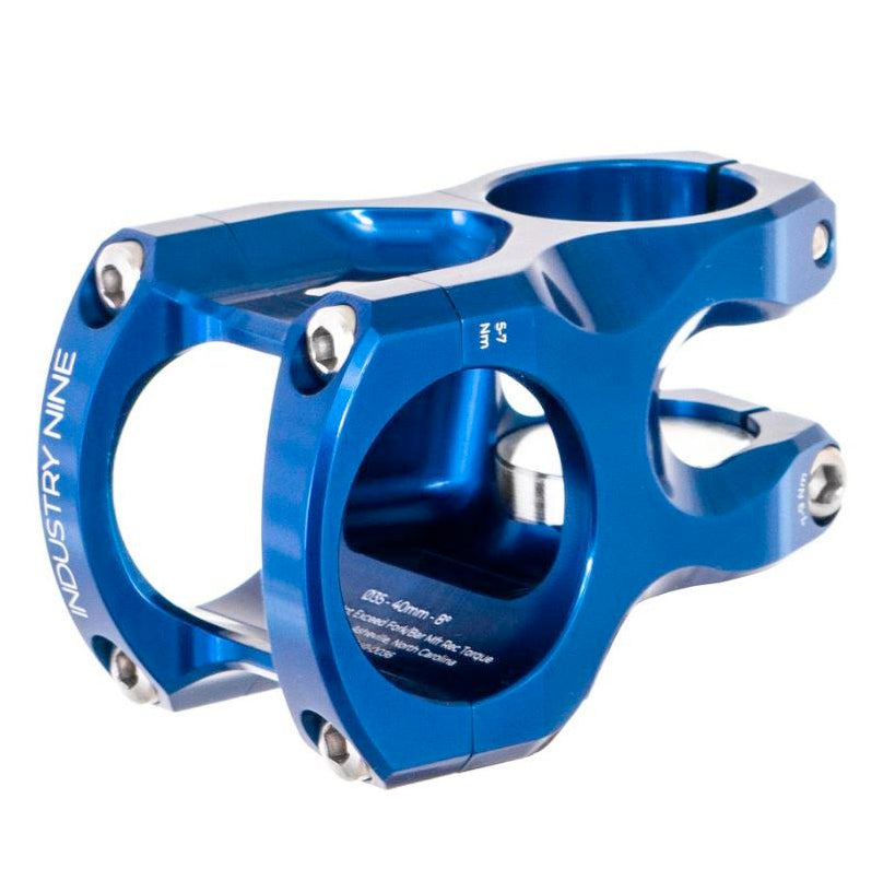 Industry Nine I9 A35 Mountain Bike Stem 35 Clamp 50mm Blue