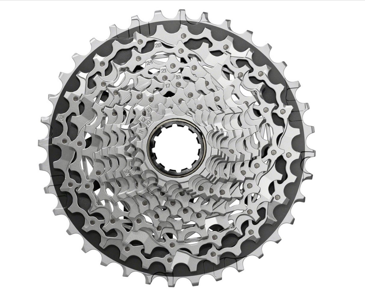 SRAM Force XG-1270 Cassette - 12-Speed, 10-36t, Silver, For XDR Driver Body E1
