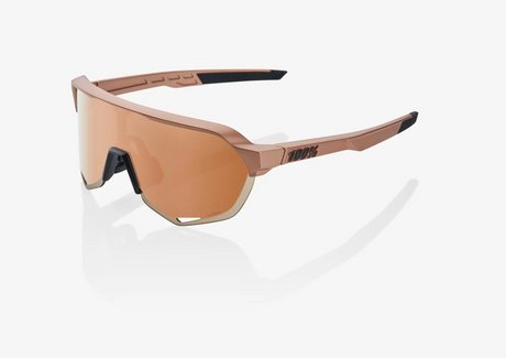 100% Percent Sunglasses S2 - Matte Copper Chromium - Hiper Coral + Clear Sporting Goods > Cycling > Sunglasses & Goggles 100% 100%