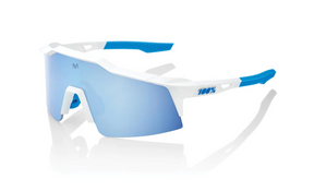 100% Sunglasses SPEEDCRAFT SL - Movistar Team White - HiPER Blue Mirror Lens Sporting Goods > Cycling > Sunglasses & Goggles Full Catalog 100%