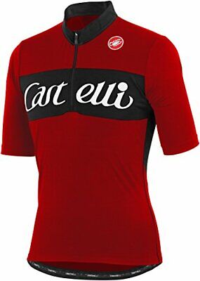 Castelli Gino Wool Short Sleeve Cycling Jersey Red Size XS Sporting Goods > Cycling > Cycling Clothing > Tops, T-Shirts & Jerseys Cycling Jerseys Castelli
