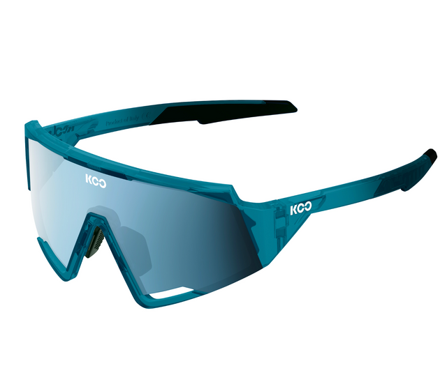 KOO Spectro Cycling Sunglasses Luce Teal Blue Glass w/ Turquoise Zeiss Lens Sporting Goods > Cycling > Sunglasses & Goggles Full Catalog KOO