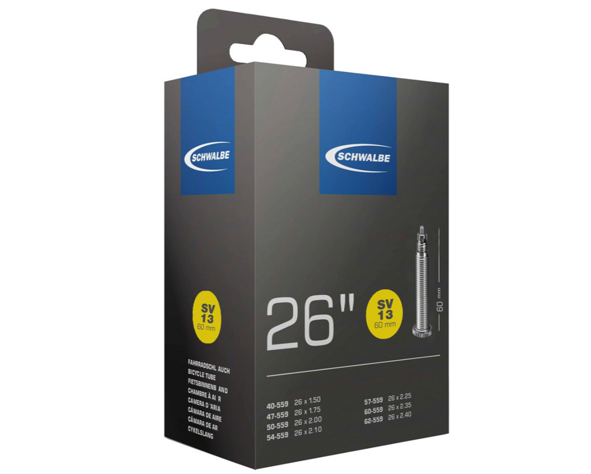 Schwalbe Standard Tube - 26 x 1.5 - 2.5, 60mm Presta Valve