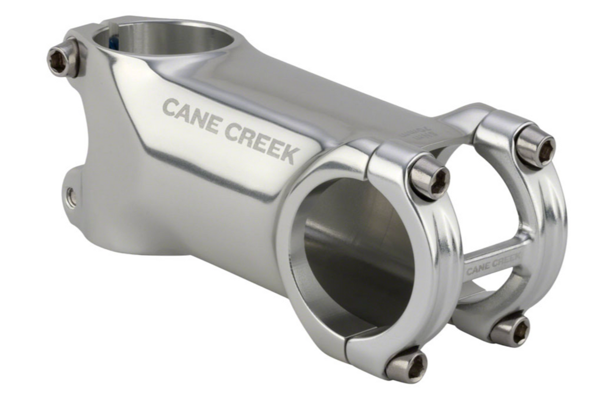 Cane Creek GXC Stem - 31.8 Clamp, +/-6, 1 1/8", Polished Silver - 90mm