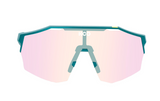KOO Alibi Cycling Sunglasses - BORA - hansgrohe Green w Fuchsia Lens
