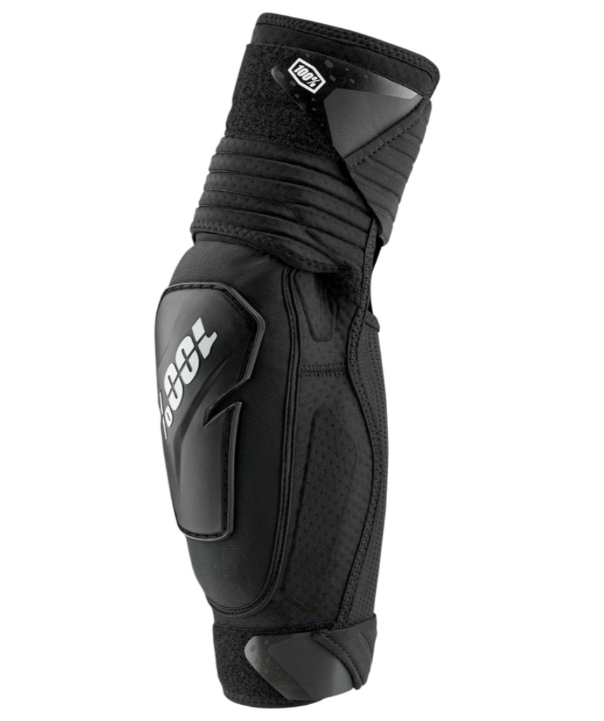 100% Fortis Mountain Bike Elbow Guards (Pair) - Black, Large/X-Large