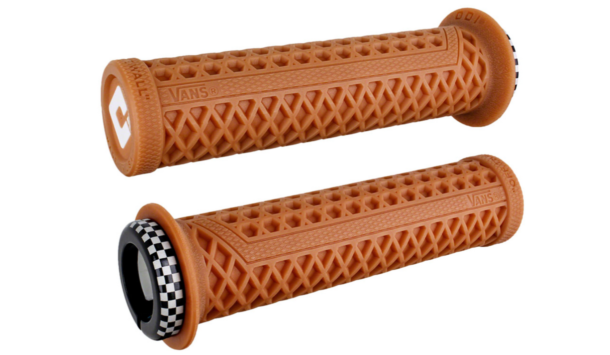 ODI Vans v2.1 Lock-On Mountain Bike Bicycle Grips - Iridescent Purple Oil Slick