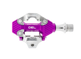 Wolf Tooth DEL Gravel Race SPD Clipless Pedals - Purple - Made in USA