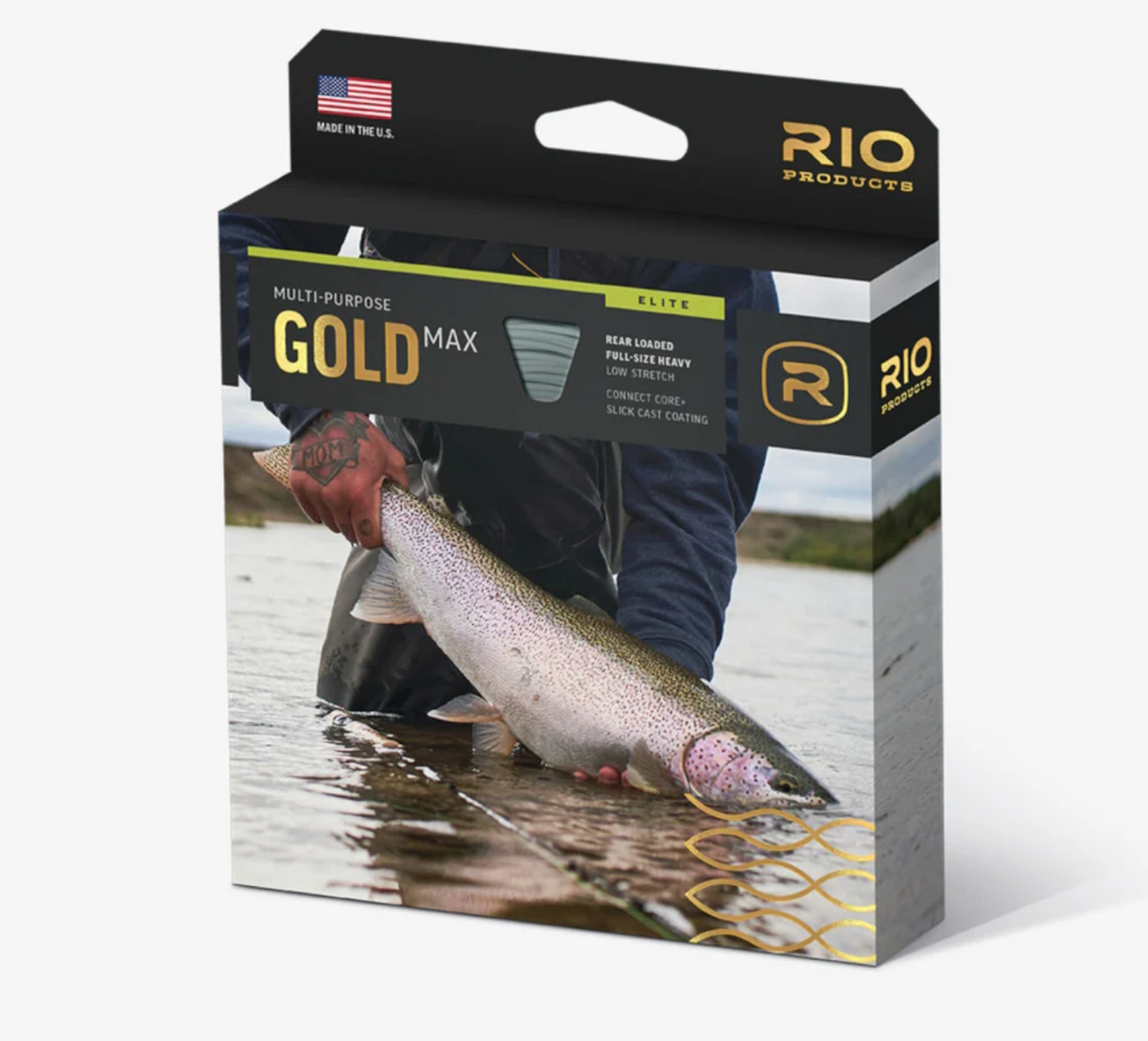 Rio Elite Gold Max Fly Fishing Line Mint/Green/Blaze Orange WF4F