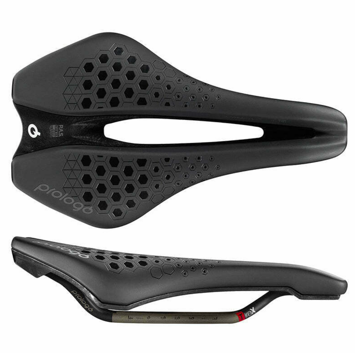 Prologo Dimension Tri 143mm w/ Tirox Black Bicycle Saddle