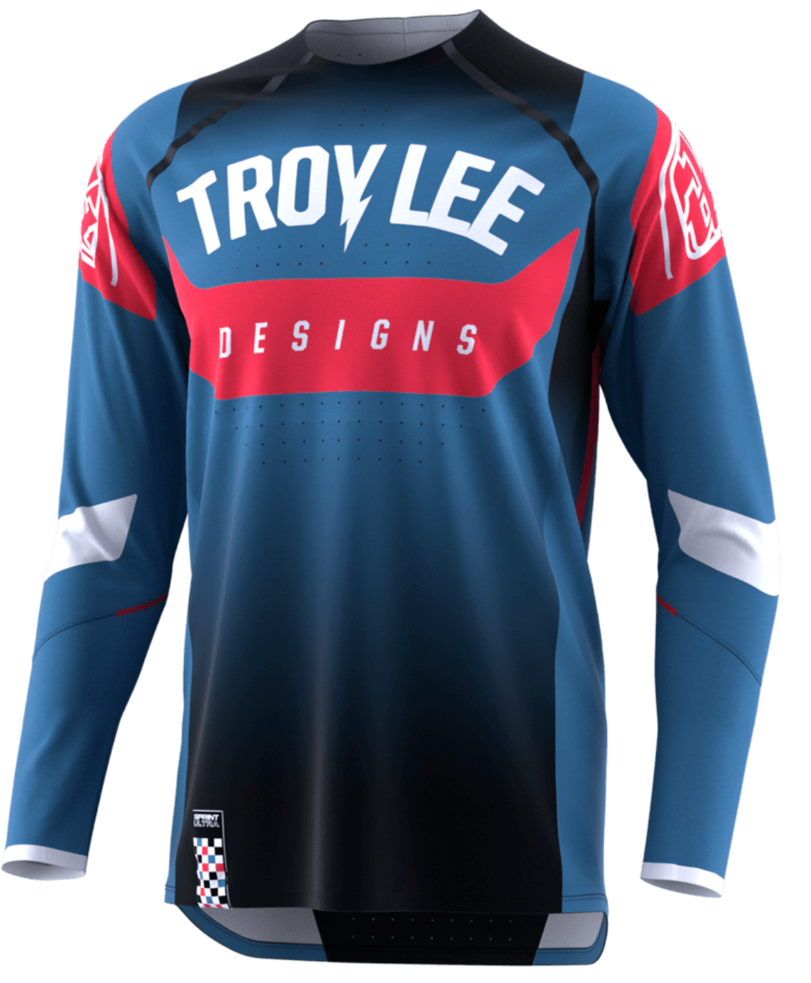 Troy Lee Designs Sprint Ultra Mountain Bike Jersey Arc Blue/Black Size Large