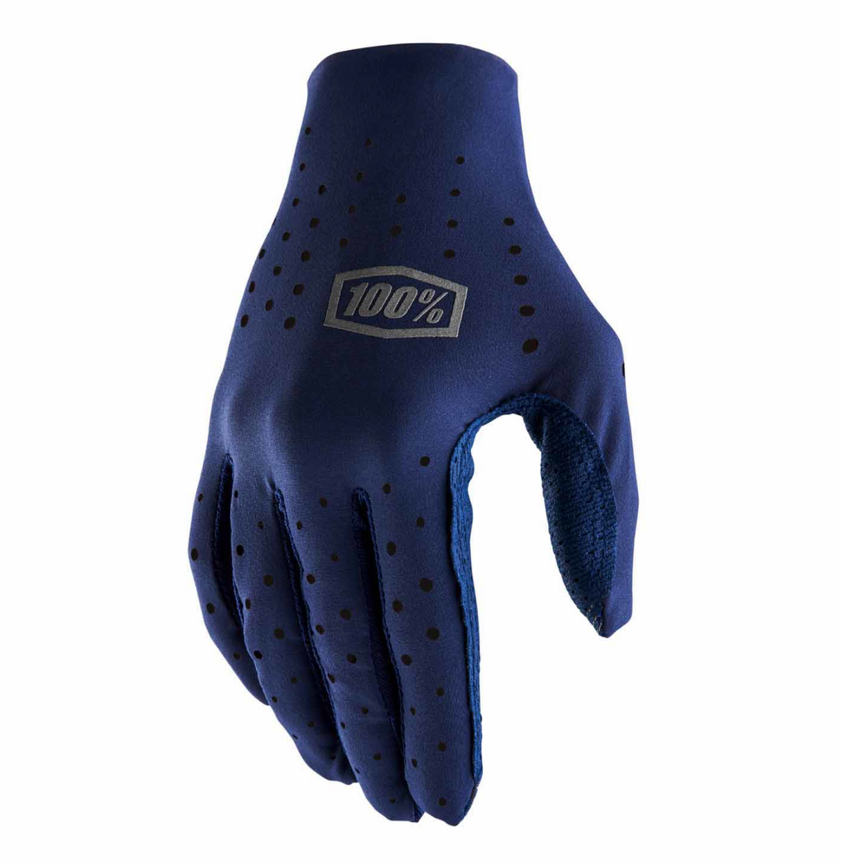 100 SLING Full Finger Cycling Mountain Bike Gloves Navy Blue XLarge