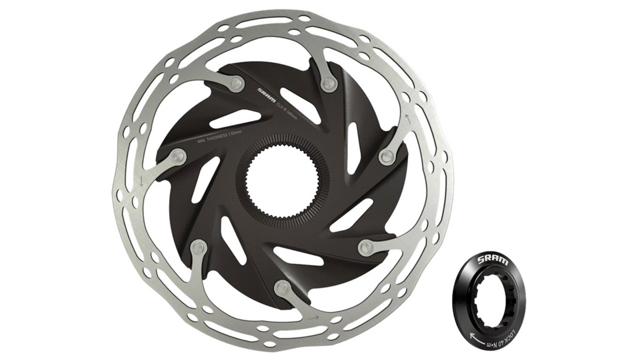 SRAM CenterLine XR Bicycle Disc Brake Rotor - 160mm, Center Lock w/ Lockring