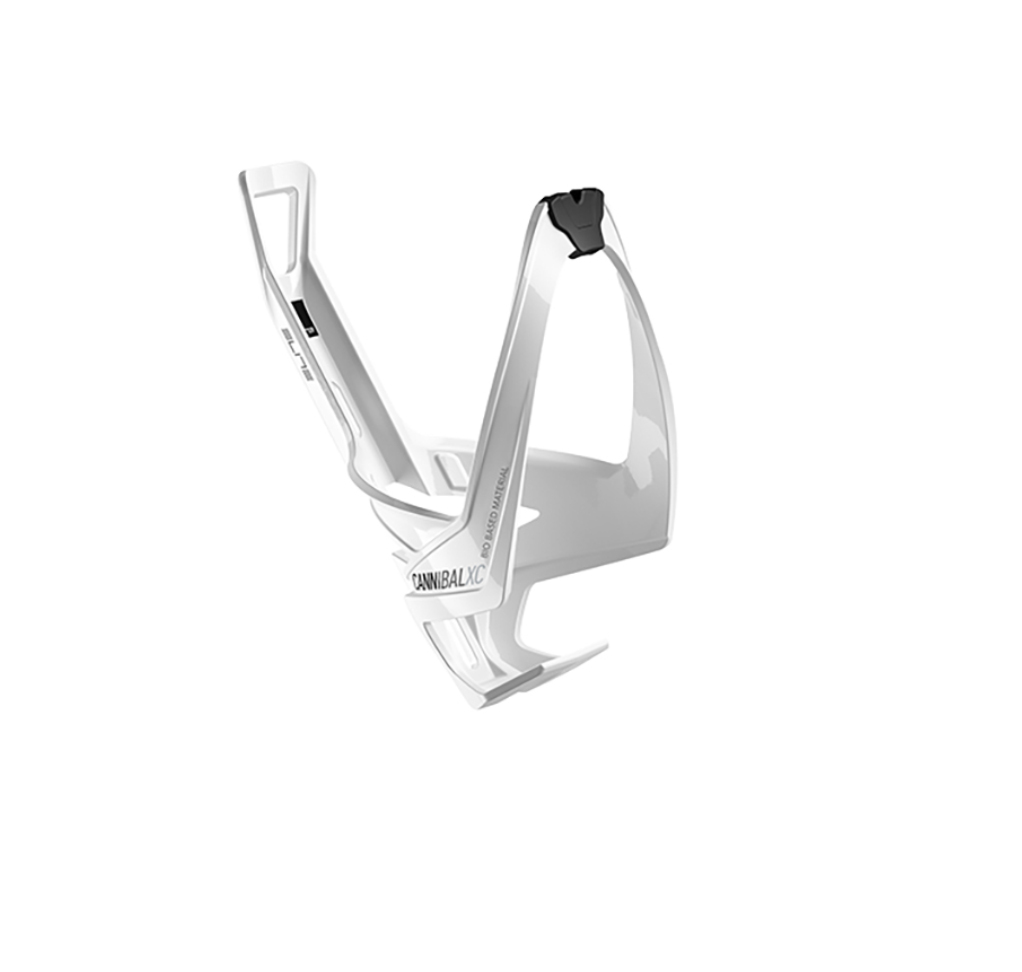 Elite Cannibal XC Bio Water Bottle Cage - White Black