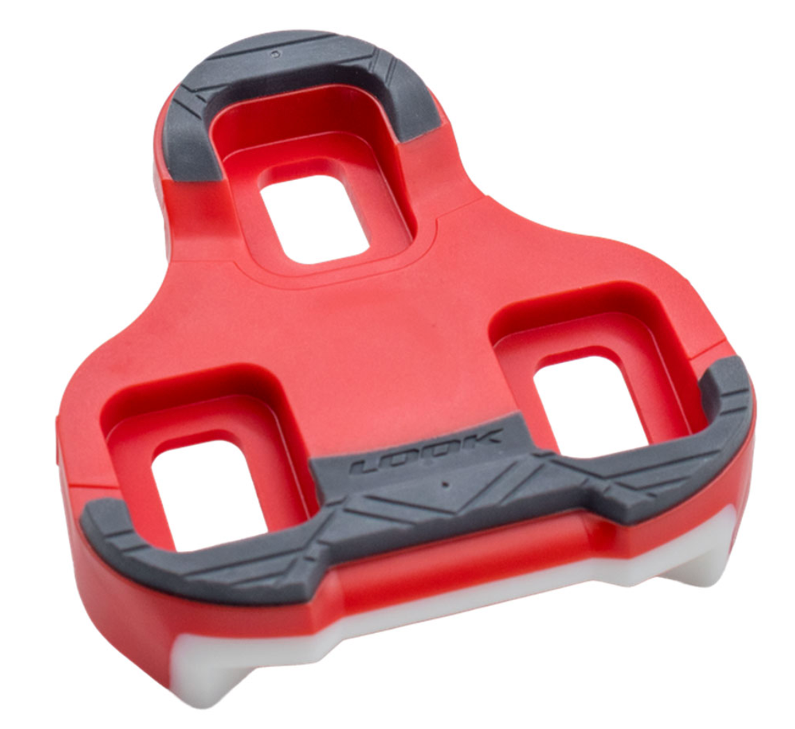 LOOK KEO GRIP Cleat - 9 Degree Float, Red, Tri-material