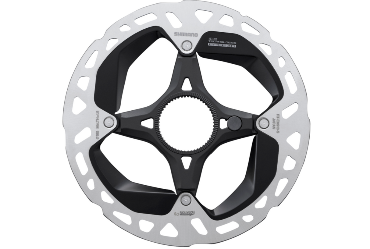 Shimano Disc Brake Rotor 160mm Centerloc RT-EM910 w/ Lockring