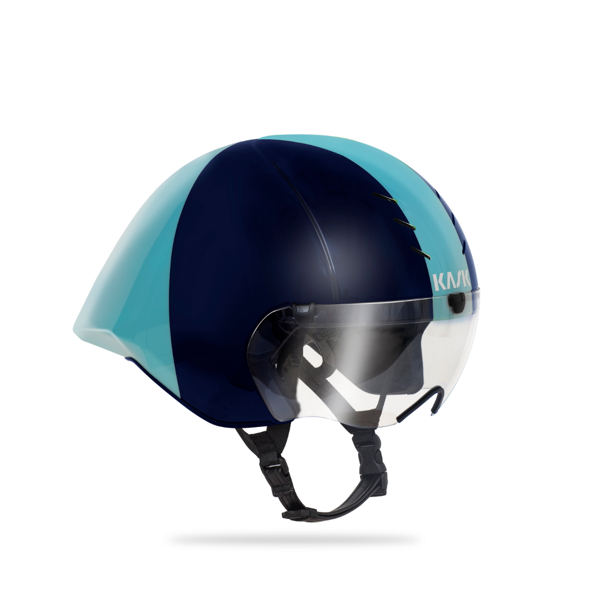 KASK Mistral Time Trial Cycling Helmet - Blue Navy/Light Blue- Medium