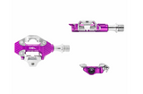 Wolf Tooth DEL Gravel Race SPD Clipless Pedals - Purple - Made in USA