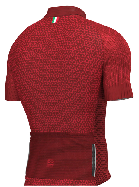 Biemme Venus Mens Cycling Jersey - Red - Medium - Made in Italy