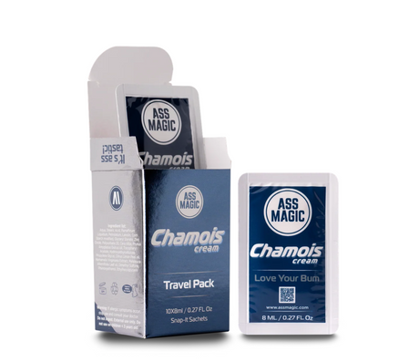 ASS MAGIC Chamois Cream Travel Packs 10 x 8ml Snap-it-Sachets Body Care Ass Magic Ass Magic