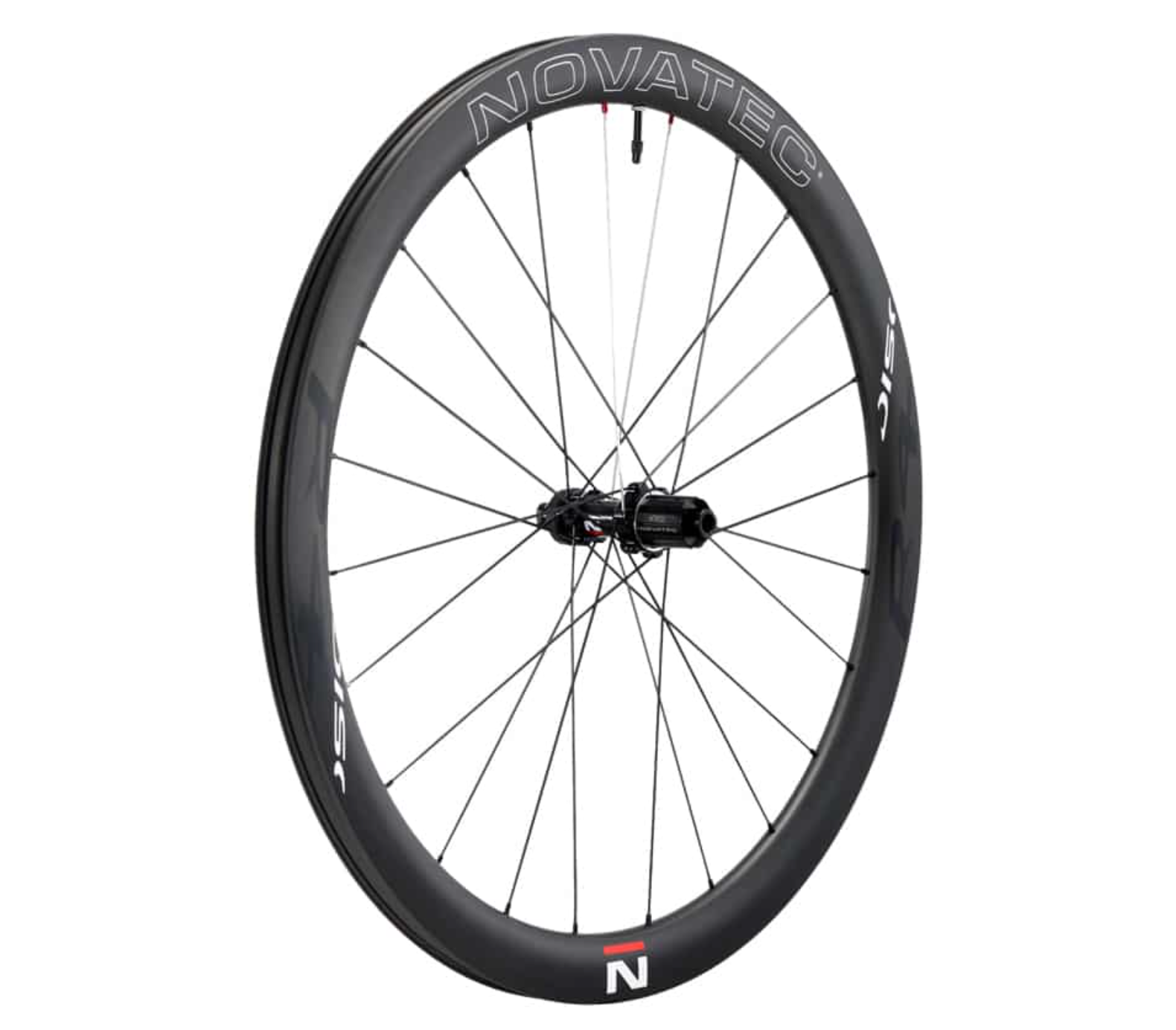 Roue Avant Carbone Novatec Leader 44 - 18 Mm De Large - Pour Vélo De Route Course - Neuf Prêt à Monter