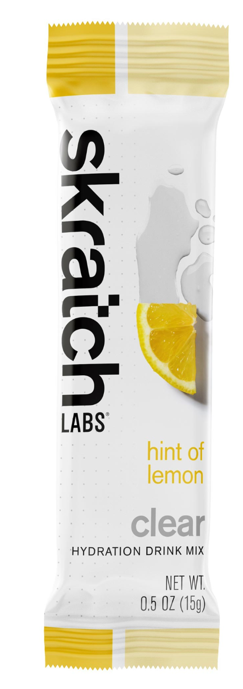 Skratch Labs Clear Hydration, Drink Mix Lemon Individual Packs 8 servings, 8pcs
