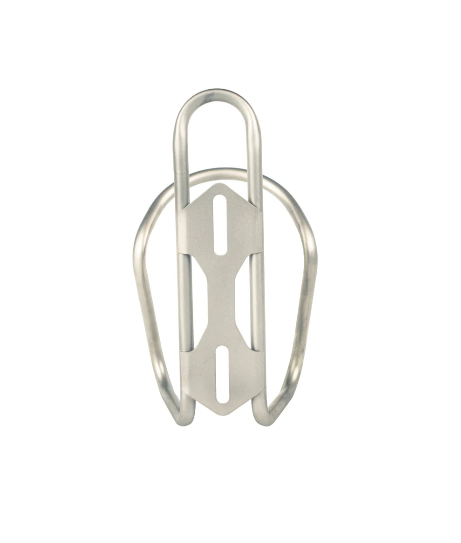 Silca Sicuro V2 Titanium Water Bottle Cage - Titanium Made in USA