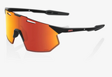 100% Sunglasses - Hypercraft SQ - Soft Tact Black - Hiper Red MM Lens