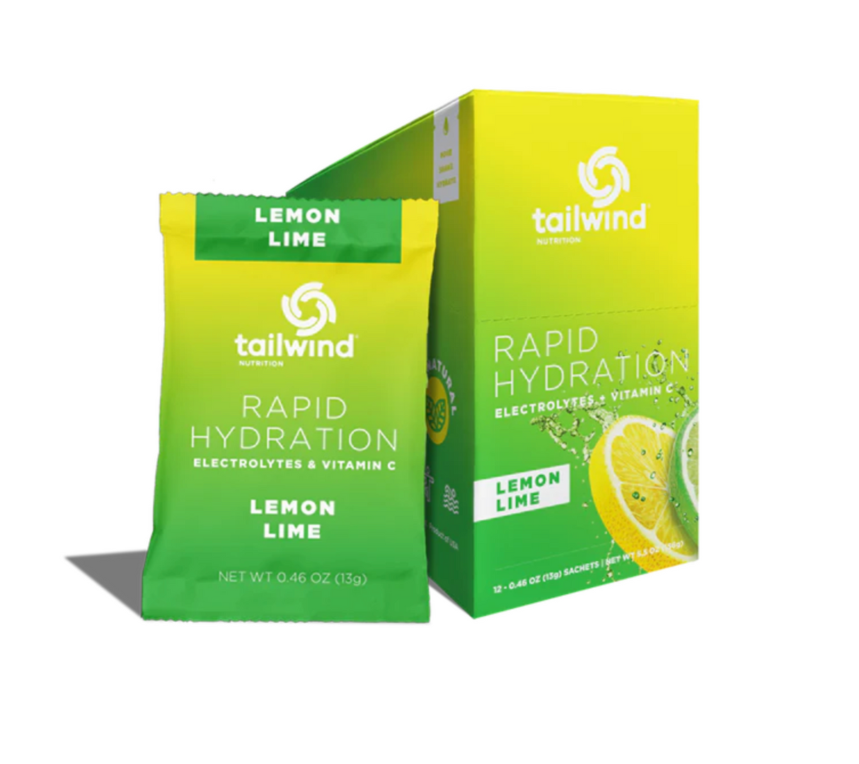 Tailwind Nutrition - Rapid Hydration - Lemon Lime - 12 Single Pack Servings