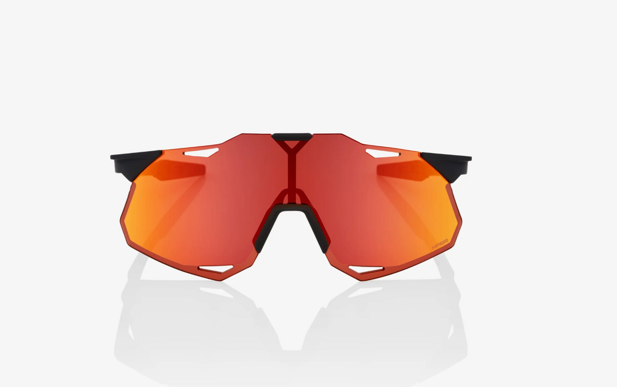 100% Percent Hypercraft XS Sunglasses Soft Tact Black - Hiper Red MM Lens