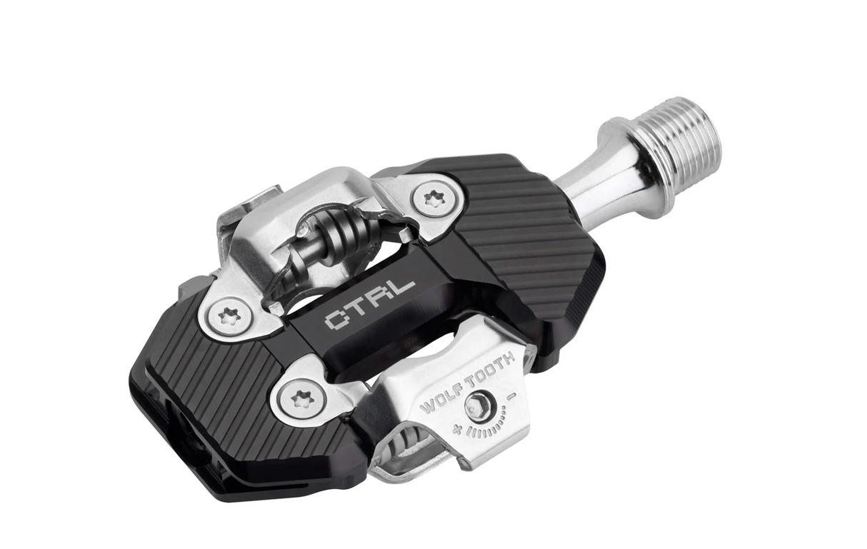 Wolf Tooth CTRL Trail Clipless Pedals - SPD - Black - Made in USA