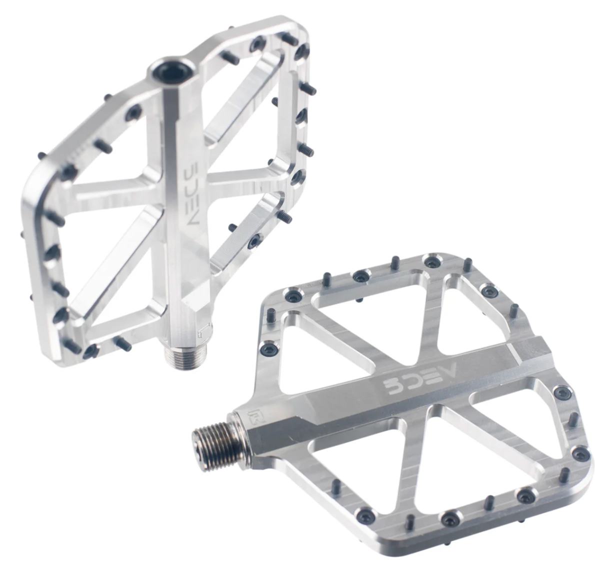 5Dev All-Around Mountain Bike Flat Pedals - Made in USA - Raw