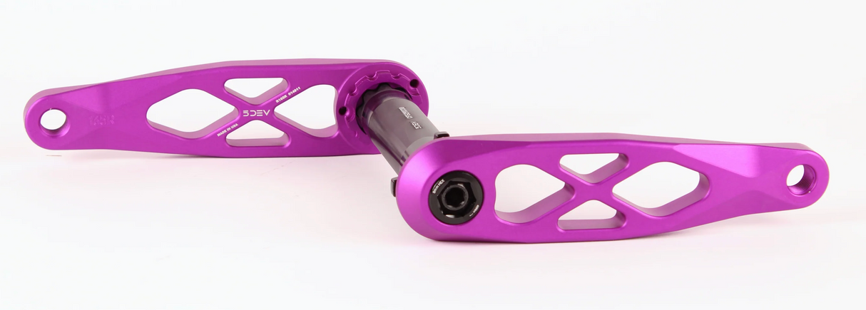 5Dev R-Spec Crankset 165mm - Purple - Made in USA DUB Boost Spinde