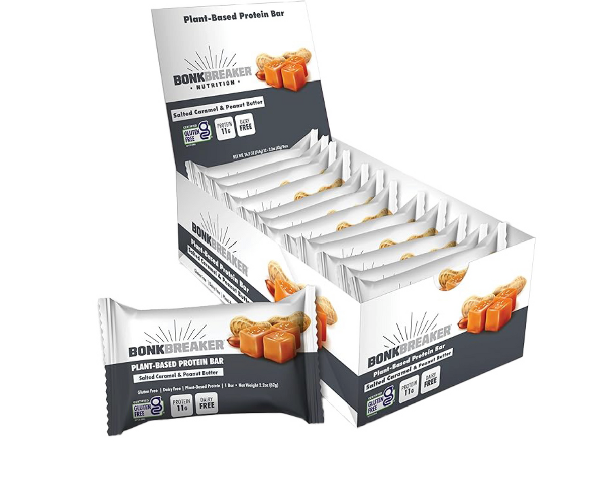 Bonk Breaker Protein Bar, Salted Caramel/Peanut Butter, 12/Count