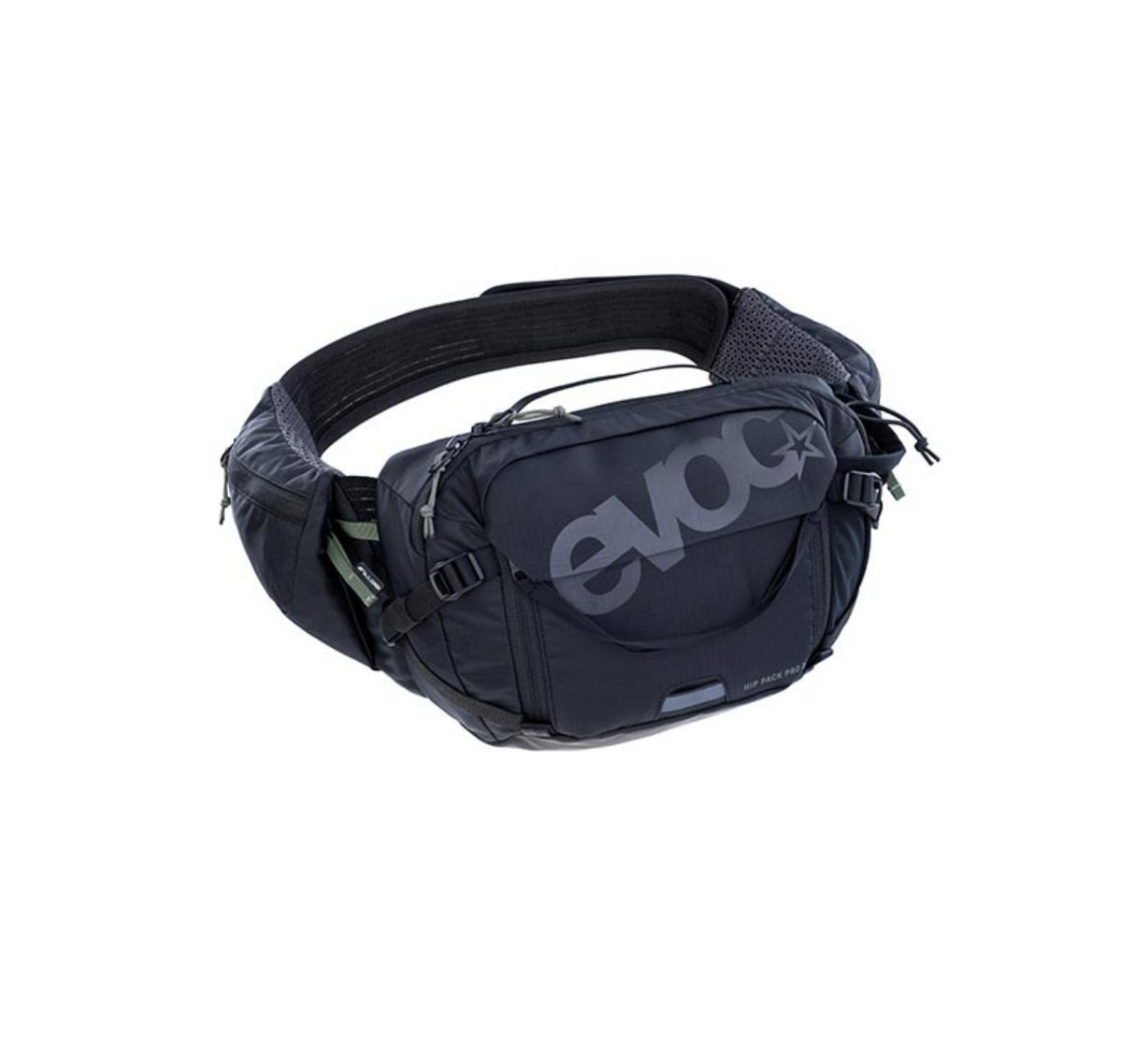 EVOC, Hip Pack Pro 3 +1.5L Bladder, Hip Pack, 3L, Included (1.5L), Black