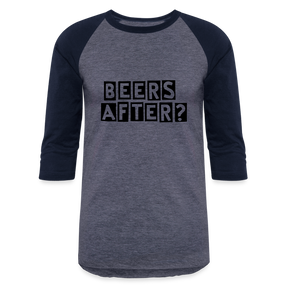 Beers After 3/4 Sleeve T-Shirt - heather blue/navy