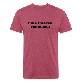 Bike Thieves Rot Fitted Cotton/Poly T-Shirt | Next Level 6210 Casual Cycling Gear Goat-Ts