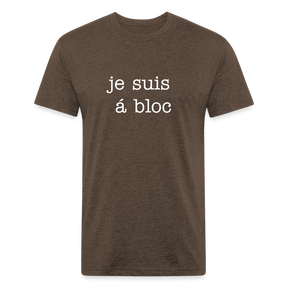 je suis á bloc t-shirt Fitted Cotton/Poly T-Shirt | Next Level 6210 Casual Cycling Gear Goat T's